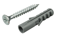 Дюбель с шурупом 6/40мм/200шт (гриб)