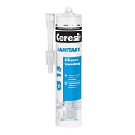 Герметик силиконовый Ceresit CS 15 санитарный белый 280 мл