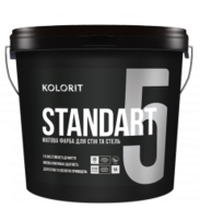 Краска интерьерная Колорит Standart 5 база А 9л
