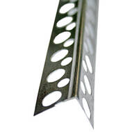 Уголок перфорированный алюминиевый 25*25/3м