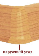Плинтус-короб угол наружный Бук орландо