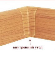 Плинтус-короб угол внутренний Бук орландо