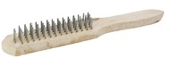 Щетка деревянная проволочная 4-х рядная