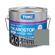 Эмаль-грунт ТЕКС РЖАВОСТОП 3 в 1 серая 2кг