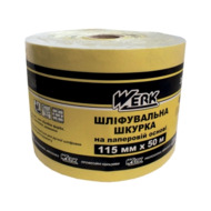 Шлифшкурка на бумажной основе WERK Р60 115мм*50м
