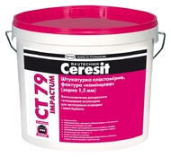 Штукатурка эластомерная «камешковая» 1,5мм база Ceresit CT 79 Impactum 25 кг
