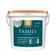 Фарба інтер'єрна Колорит Family база А 9л/12,6 кг