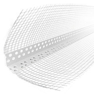 Уголок перфорированный пластиковый с сеткой 3,0м Ал (ЭКО)